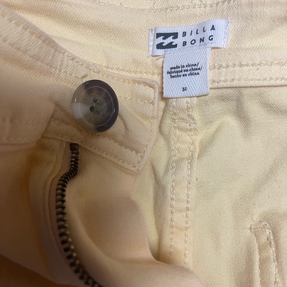Billabong high rise free fall pant in pale yellow - Picture 5 of 5